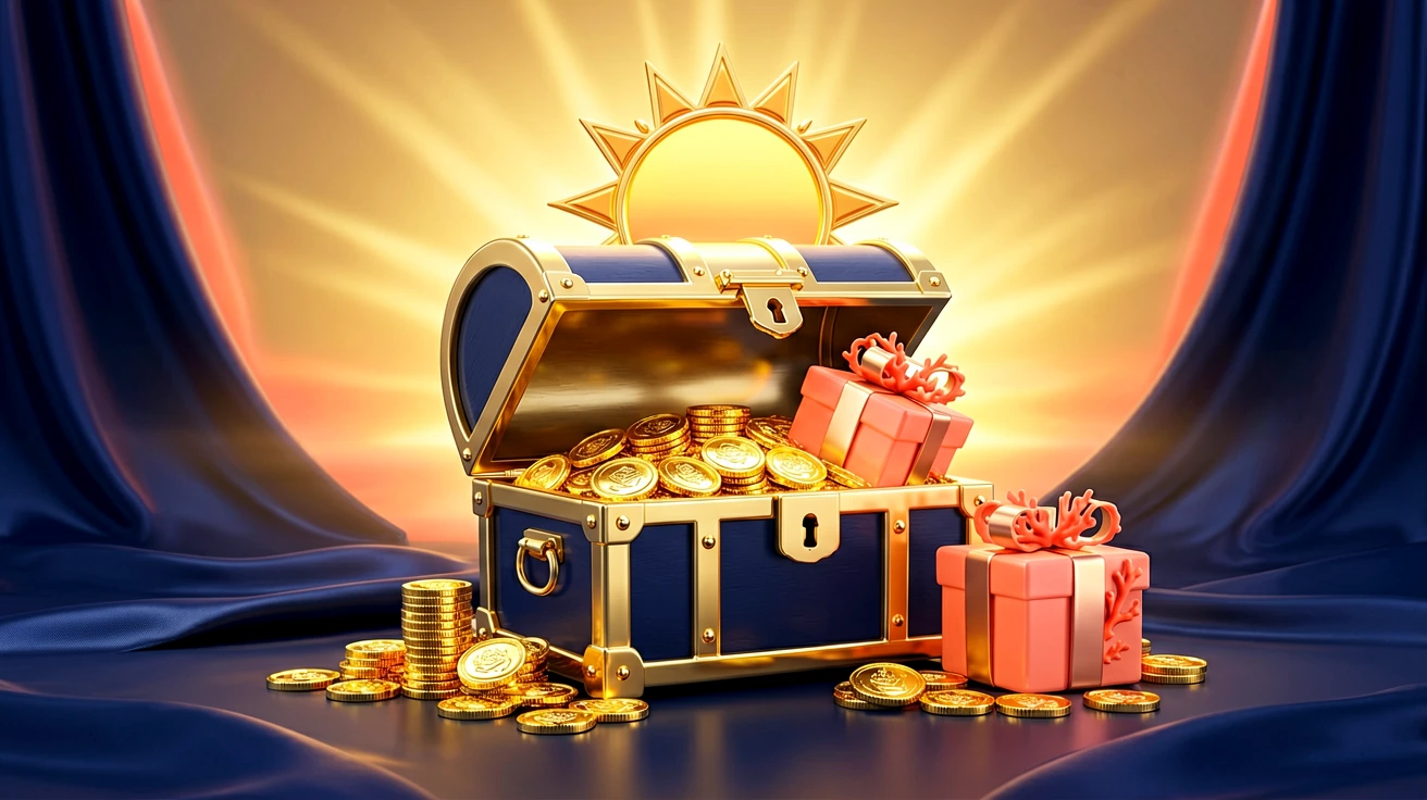Welcome bonus treasure chest